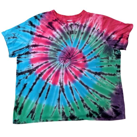 King Size Brand Big & Tall SIZE 4 XL Tie-Dye Unisex Tee Shirt - Picture 1 of 7